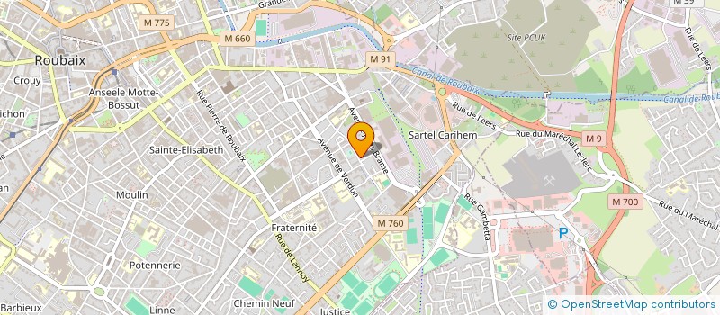 localisation de l'entreprise MONSIEUR LAMINE KEBE  ROUBAIX