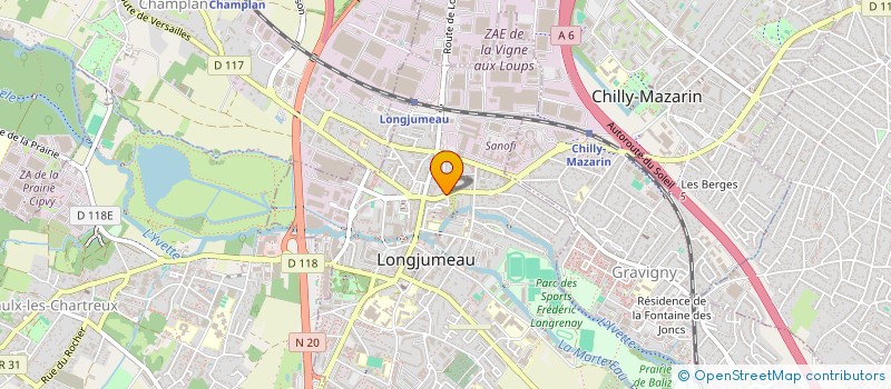 localisation de l'entreprise MONSIEUR LAMINE KONE à LONGJUMEAU