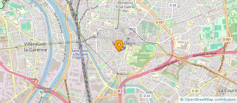 localisation de l'entreprise MONSIEUR LAMINE KONE à SAINT-DENIS