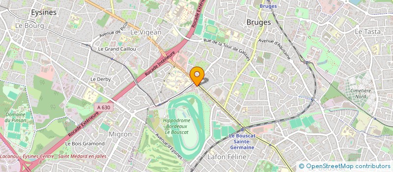 localisation de l'entreprise MONSIEUR LAMINE OUARET  LE BOUSCAT