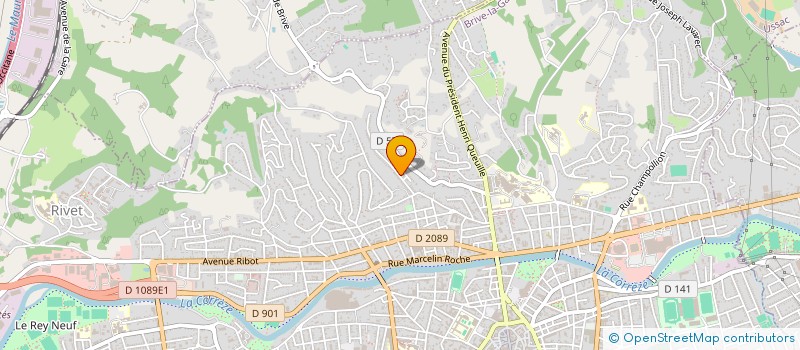 localisation de l'entreprise MONSIEUR LAMINE SAGNA  BRIVE-LA-GAILLARDE