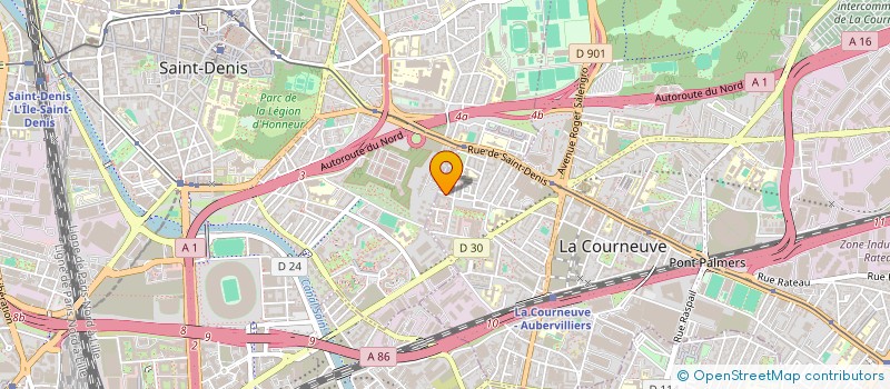 localisation de l'entreprise MONSIEUR LAMINE SAMASSA à LA COURNEUVE