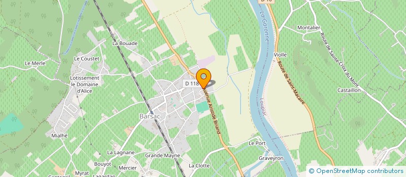 localisation de l'entreprise MONSIEUR LAMINE SANOU  BARSAC