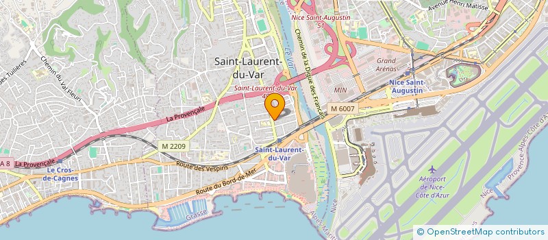 localisation de l'entreprise MONSIEUR LAMINE SOW à SAINT-LAURENT-DU-VAR