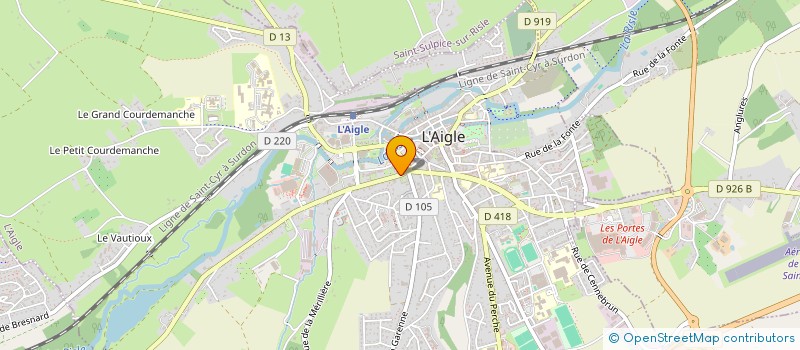 localisation de l'entreprise MONSIEUR LAMINE SYLLA à L'AIGLE