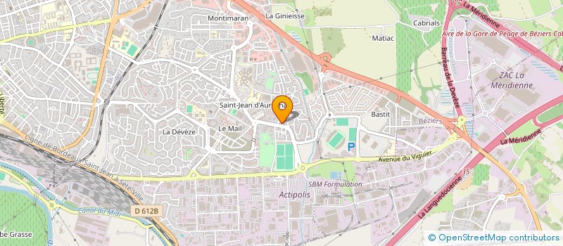 localisation de l'entreprise MONSIEUR LAMIR MAKHLOUF  BEZIERS