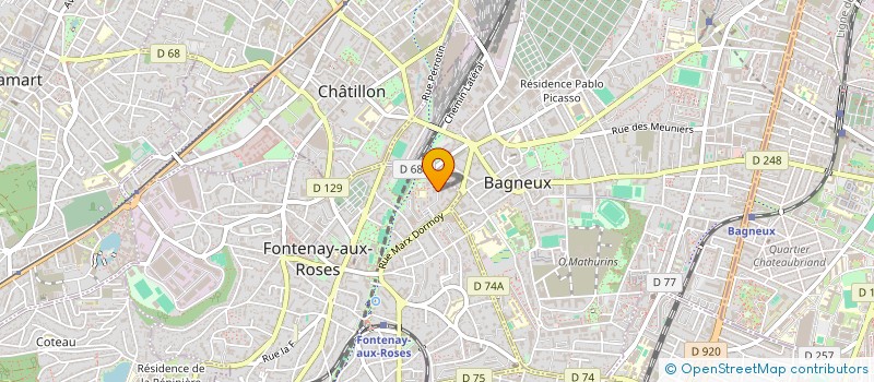 localisation de l'entreprise MONSIEUR LAMJED BEN SLAMA  FONTENAY-AUX-ROSES