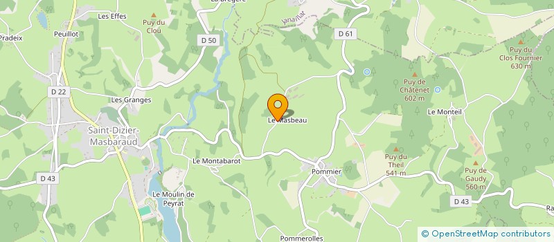 localisation de l'entreprise MONSIEUR LANCE HARVEY  SAINT-DIZIER-MASBARAUD