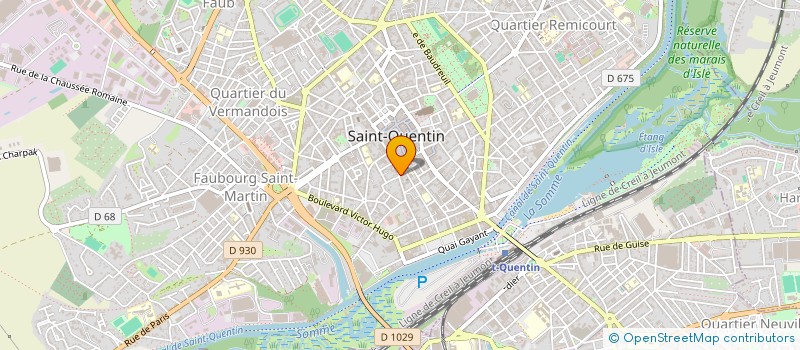 localisation de l'entreprise MONSIEUR LANCINE CAMARA à SAINT-QUENTIN