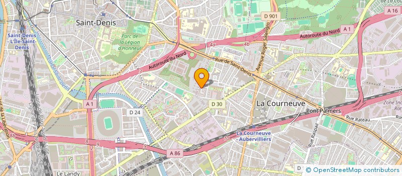 localisation de l'entreprise MONSIEUR LANCINE DIABY à LA COURNEUVE