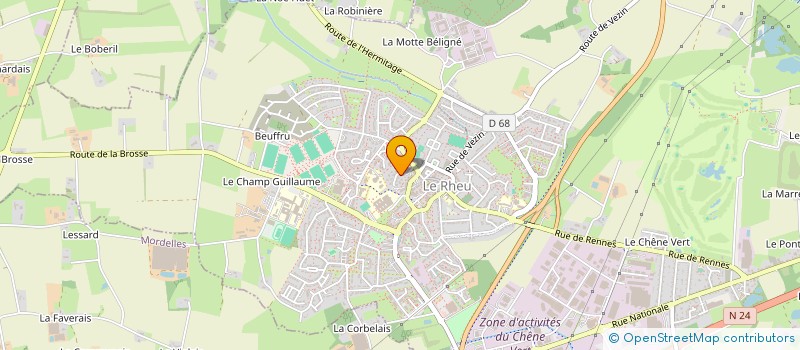 localisation de l'entreprise MONSIEUR LANCINE MAGASSOUBA  LE RHEU