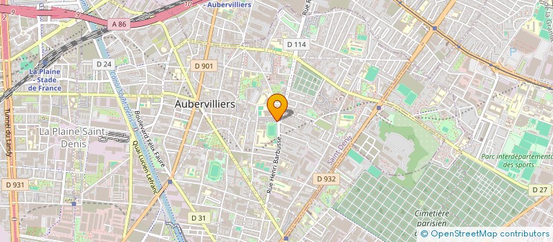 localisation de l'entreprise MONSIEUR LANDING DIATTA  AUBERVILLIERS