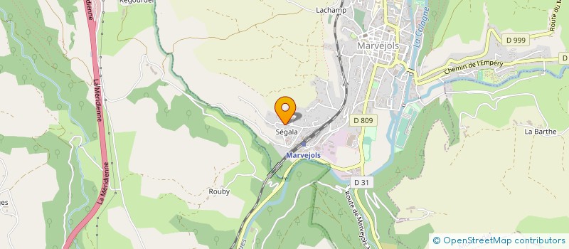 localisation de l'entreprise MONSIEUR LANDRY CARATINI  MARVEJOLS