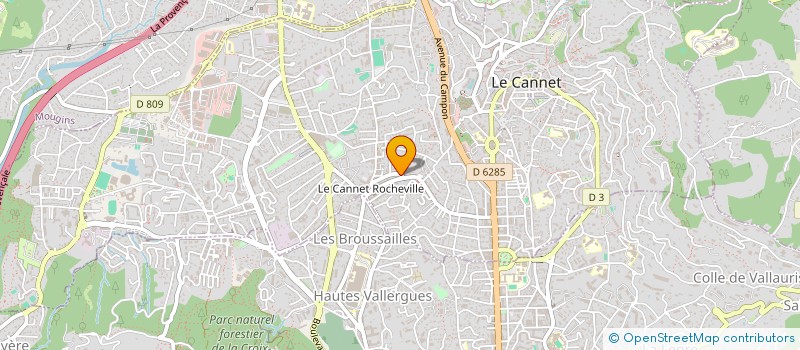 localisation de l'entreprise MONSIEUR LANDRY CARVALHO à LE CANNET