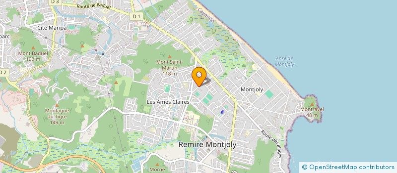 localisation de l'entreprise MONSIEUR LANDRY GRAND-EMILE  REMIRE MONTJOLY