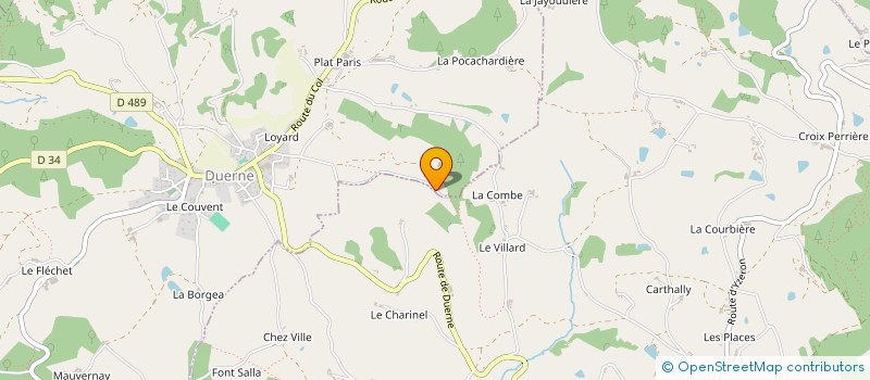 localisation de l'entreprise MONSIEUR LANDRY GRANGE à DUERNE
