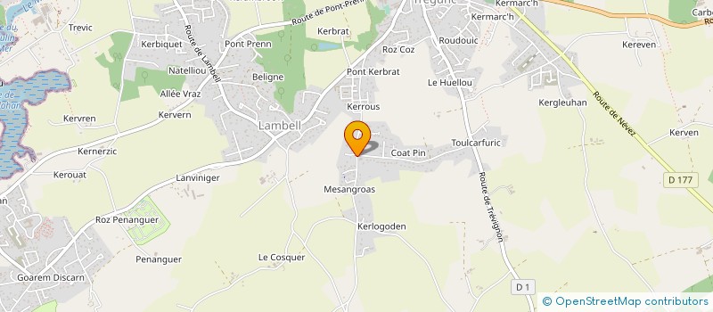 localisation de l'entreprise MONSIEUR LANDRY JOURDAIN  TREGUNC