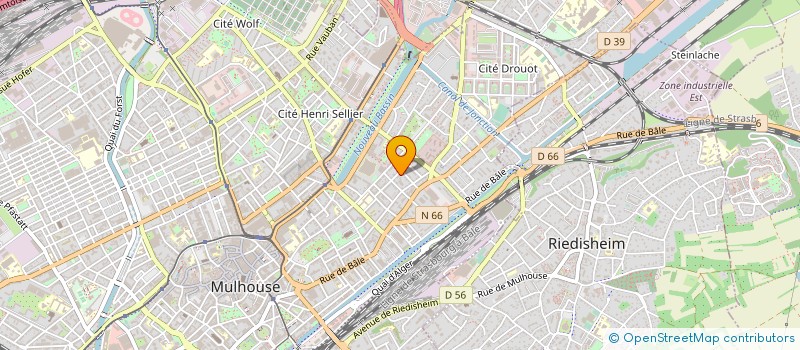 localisation de l'entreprise MONSIEUR LANDRY MARTIN  MULHOUSE