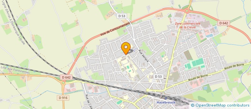 localisation de l'entreprise MONSIEUR LANDRY MASEKE  HAZEBROUCK