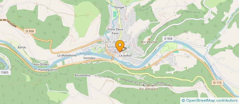 localisation de l'entreprise MONSIEUR LANDRY MAURICE GESTA  CAYLUS