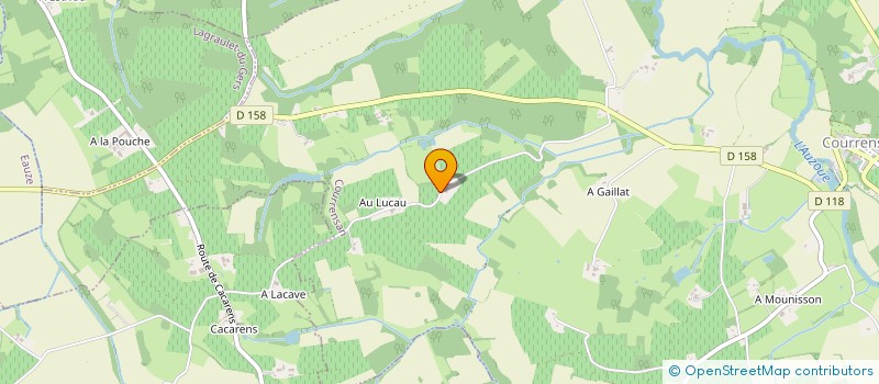 localisation de l'entreprise MONSIEUR LANDRY MELLARD  COURRENSAN