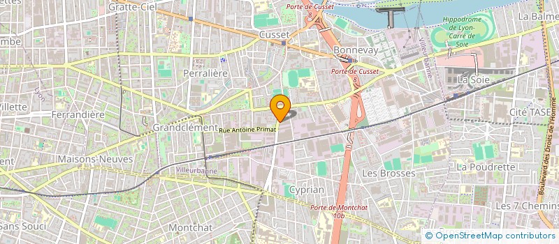 localisation de l'entreprise MONSIEUR LANDRY NKUANGU  VILLEURBANNE