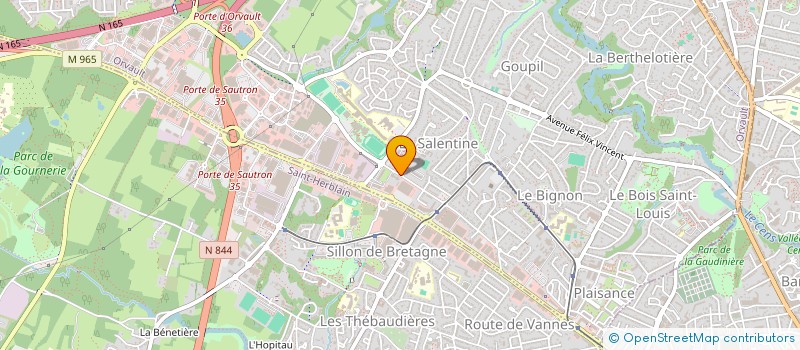 localisation de l'entreprise MONSIEUR LANDRY PANA à ORVAULT
