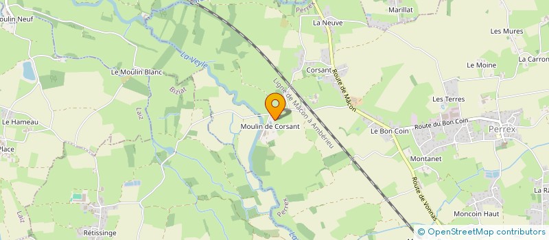 localisation de l'entreprise MONSIEUR LANDRY PERROUD  PERREX