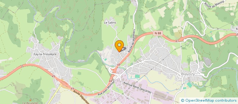 localisation de l'entreprise MONSIEUR LANDRY SITA  BLAVOZY