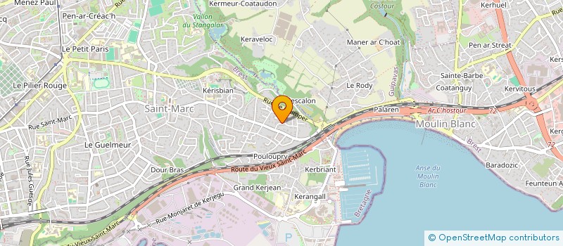 localisation de l'entreprise MONSIEUR LANIG CIVI à BREST