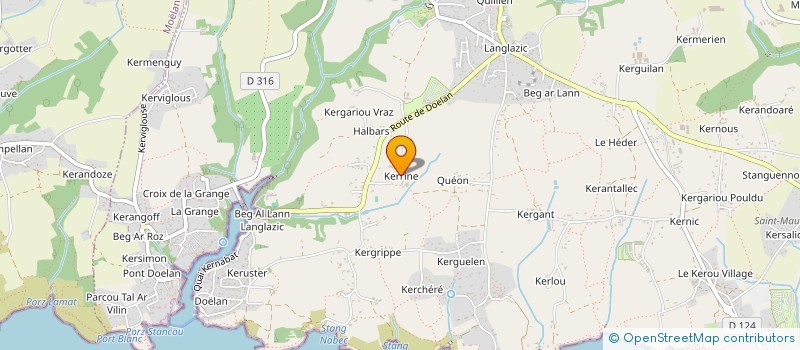 localisation de l'entreprise MONSIEUR LANIG PRIMA  CLOHARS-CARNOET