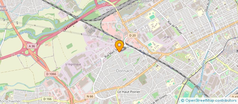 localisation de l'entreprise MONSIEUR LANOU IHOU  MULHOUSE