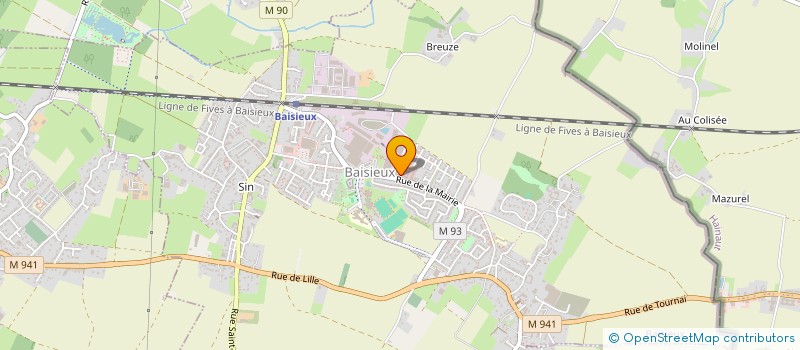 localisation de l'entreprise MONSIEUR LANSANA DIABY  BAISIEUX