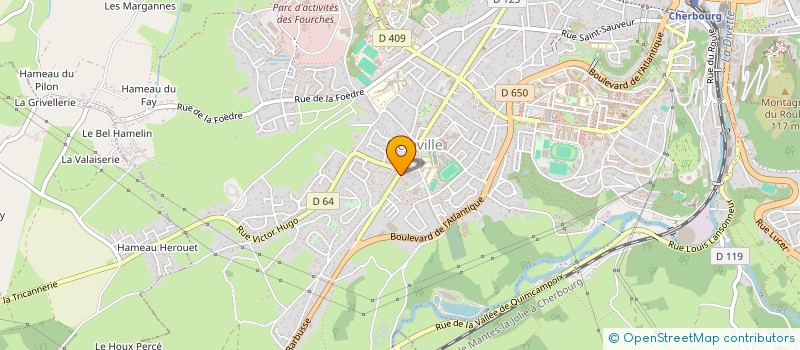 localisation de l'entreprise MONSIEUR LAOUANE RIDOUANE  CHERBOURG-EN-COTENTIN