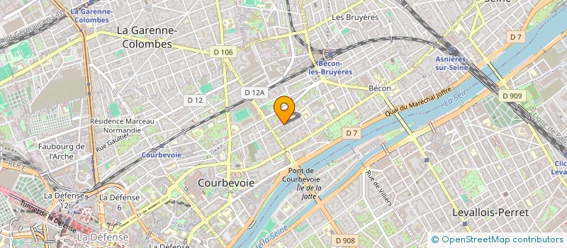 localisation de l'entreprise MONSIEUR LAOUARI GUERRAB à COURBEVOIE