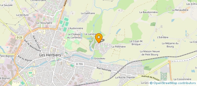 localisation de l'entreprise MONSIEUR LARABI MOUNIR  LES HERBIERS