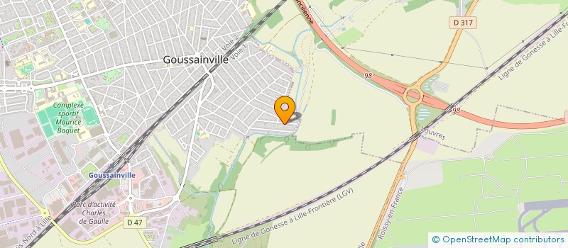 localisation de l'entreprise MONSIEUR LARABY DIARRA  GOUSSAINVILLE