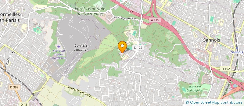 localisation de l'entreprise MONSIEUR LARBI AGUENIS  SANNOIS