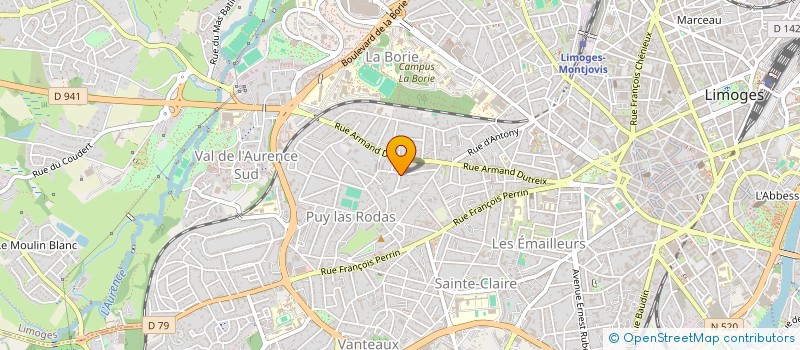 localisation de l'entreprise MONSIEUR LARBI ALLOUACH à LIMOGES