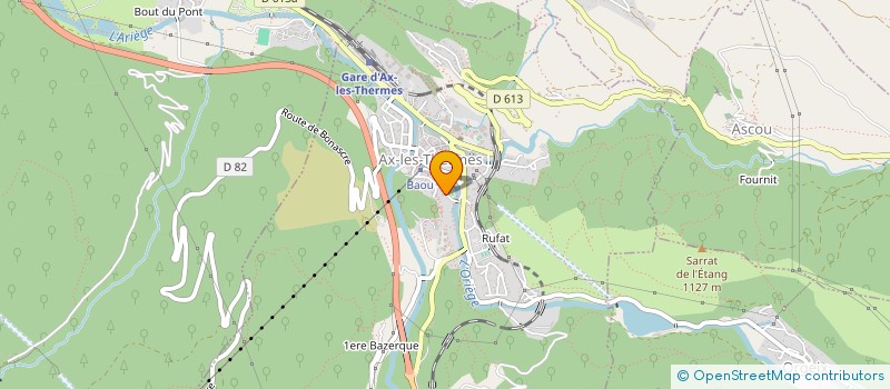 localisation de l'entreprise MONSIEUR LARBI AZZUG à AX-LES-THERMES