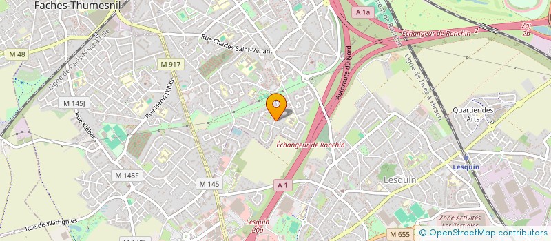 localisation de l'entreprise MONSIEUR LARBI BOUHADJA  RONCHIN