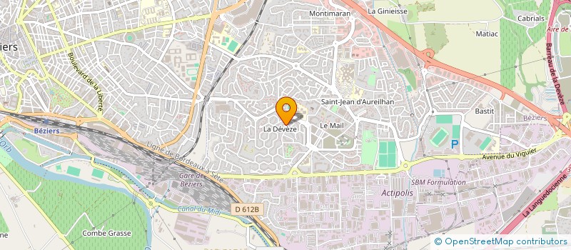 localisation de l'entreprise MONSIEUR LARBI BOUJMALA  BEZIERS