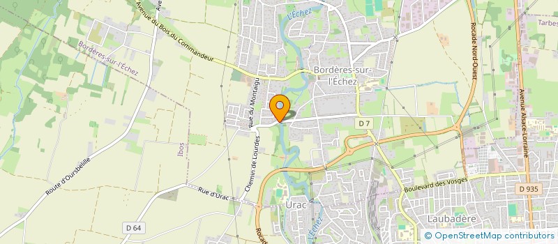 localisation de l'entreprise MONSIEUR LARBI CHIKHI  BORDERES-SUR-L'ECHEZ