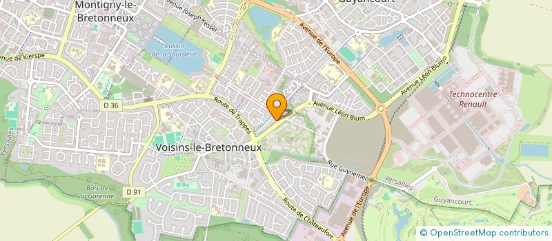 localisation de l'entreprise MONSIEUR LARBI DARIF  VOISINS-LE-BRETONNEUX