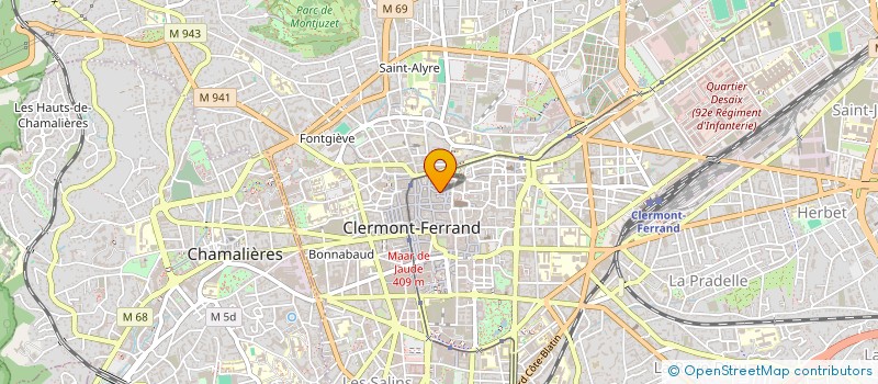 localisation de l'entreprise MONSIEUR LARBI GHOUMARI  CLERMONT-FERRAND