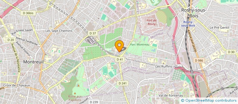 localisation de l'entreprise MONSIEUR LARBI GUET  MONTREUIL