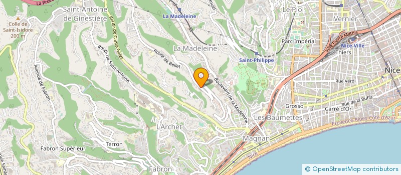localisation de l'entreprise MONSIEUR LARBI JAA à NICE