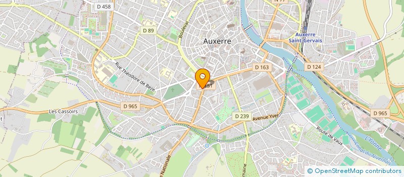 localisation de l'entreprise MONSIEUR LARBI LAHZAITI  AUXERRE