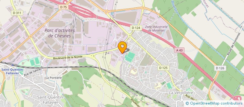 localisation de l'entreprise MONSIEUR LARBI OUSSOUAS  LA VERPILLIERE