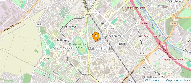 localisation de l'entreprise MONSIEUR LARBI WAHHAM  REIMS